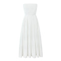 Wear High Grade Boning Corset Tube Top Dress Slim Fit Backless Midi Dress