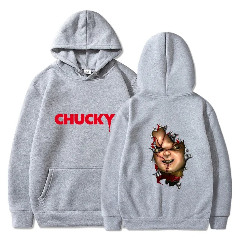 Horror Movie  Play Chucky Hoodies Harajuku Hip Hop Streetwear Men Women Autumn Winter Hooded Sweatshirt Pullover Tops