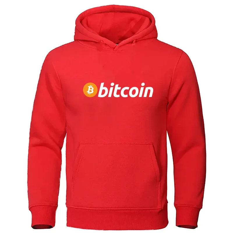 Men Bitcoin Printed Hoodies Hot Sale Men Casual Fashion Hoody Men Women Vintage Casual Sweatshirt Unisex Long Sleeve Pullovers