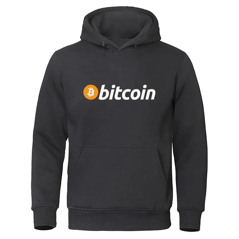 Men Bitcoin Printed Hoodies Hot Sale Men Casual Fashion Hoody Men Women Vintage Casual Sweatshirt Unisex Long Sleeve Pullovers