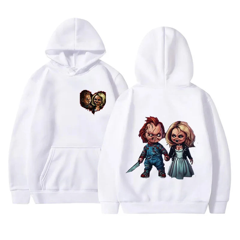 Horror Movie  Play Chucky Hoodies Harajuku Hip Hop Streetwear Men Women Autumn Winter Hooded Sweatshirt Pullover Tops