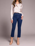 Tribal - Audrey Pull-on Crop Straight Jean