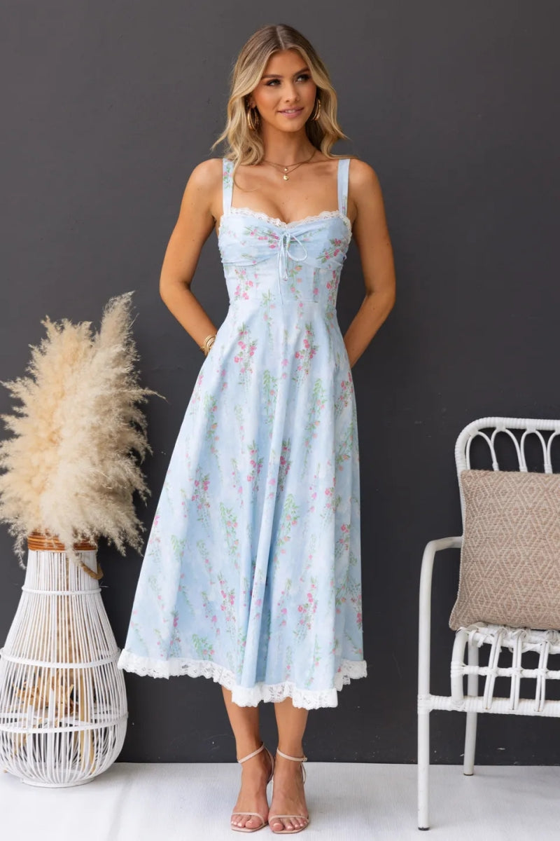 Summer New Sexy Print Slip Dress