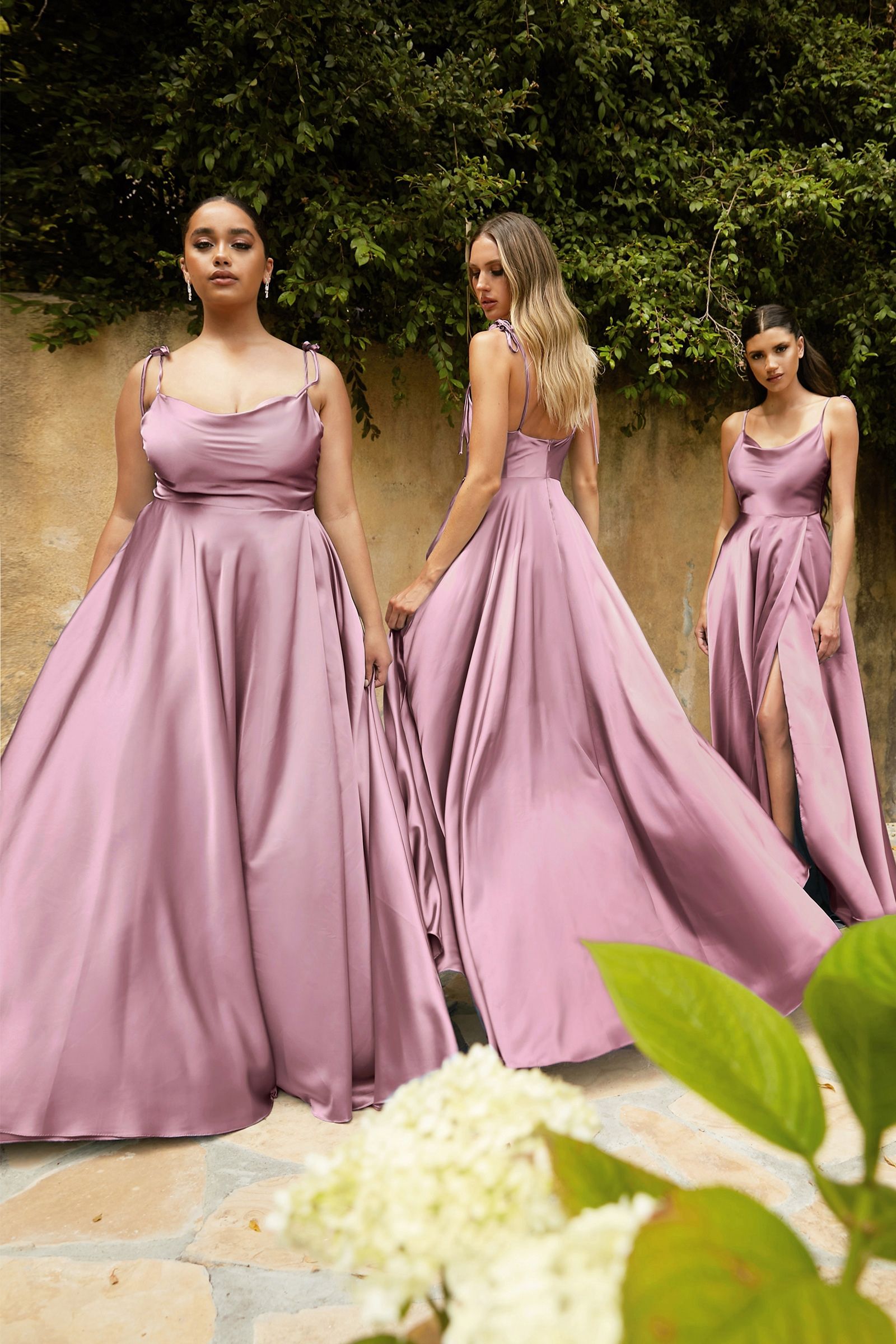 LOTTIE GOWN - SATIN A-LINE DRESS