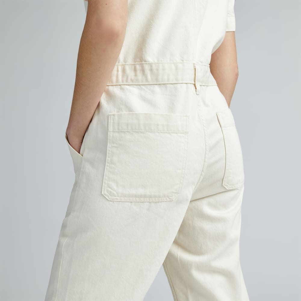 The Supersoft Jean Coverall | Seeded Ecru
