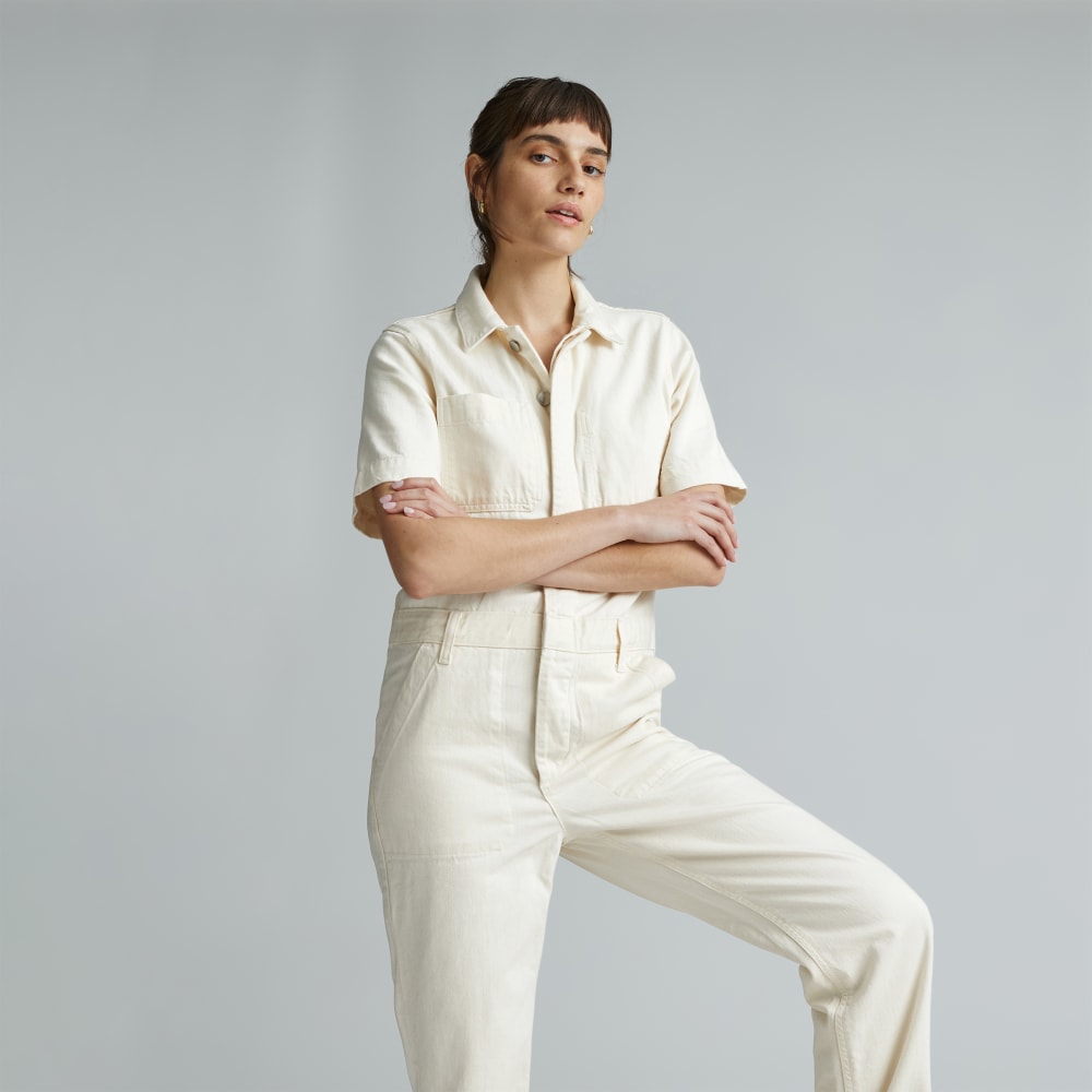 The Supersoft Jean Coverall | Seeded Ecru