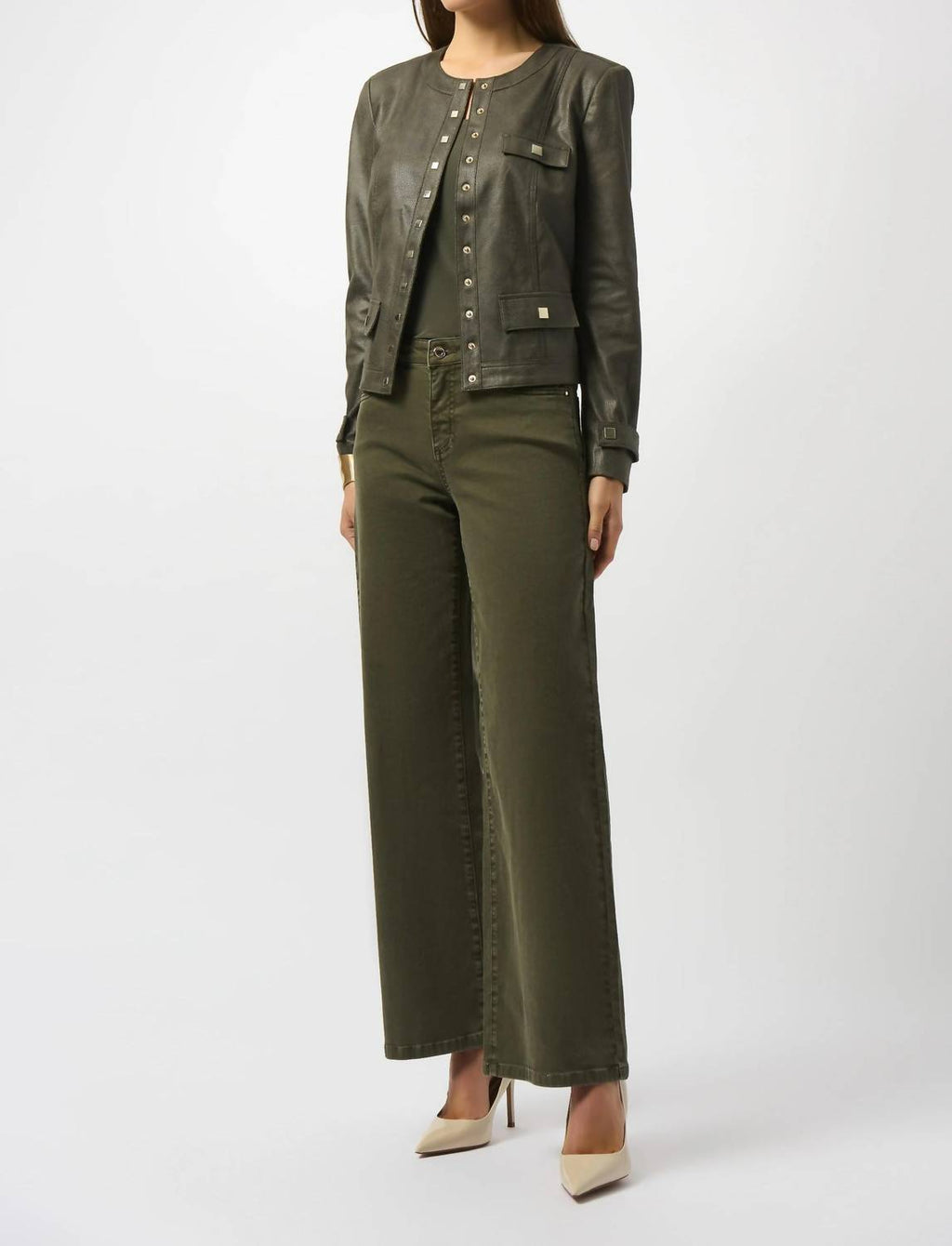 Joseph Ribkoff - Mid-rise Wide Leg Denim Jeans