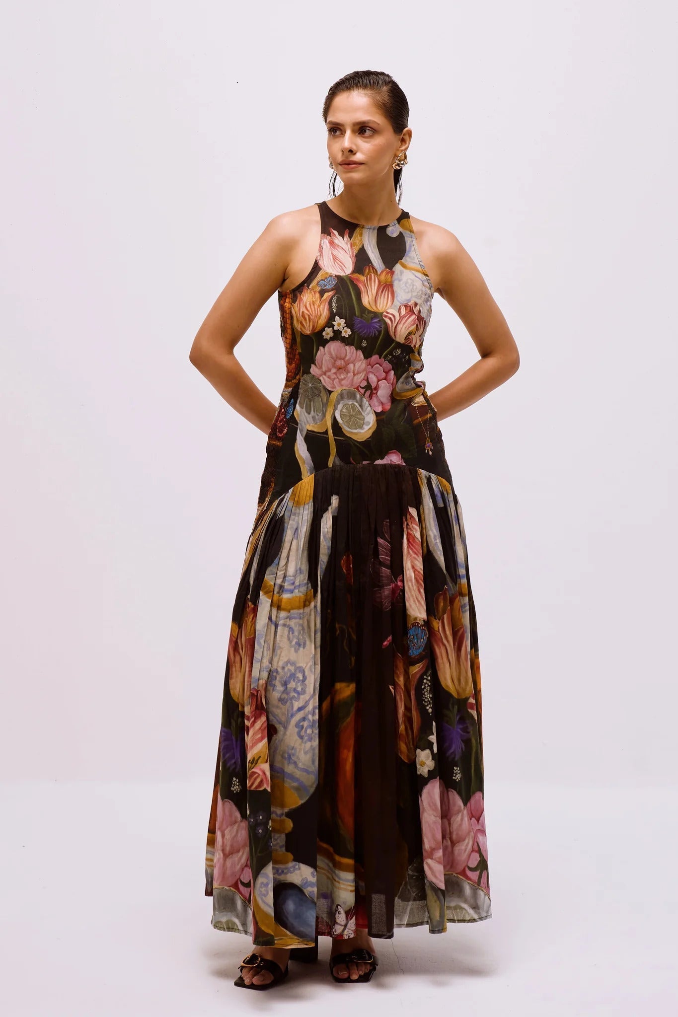 Garden Smocked Maxi Dress
