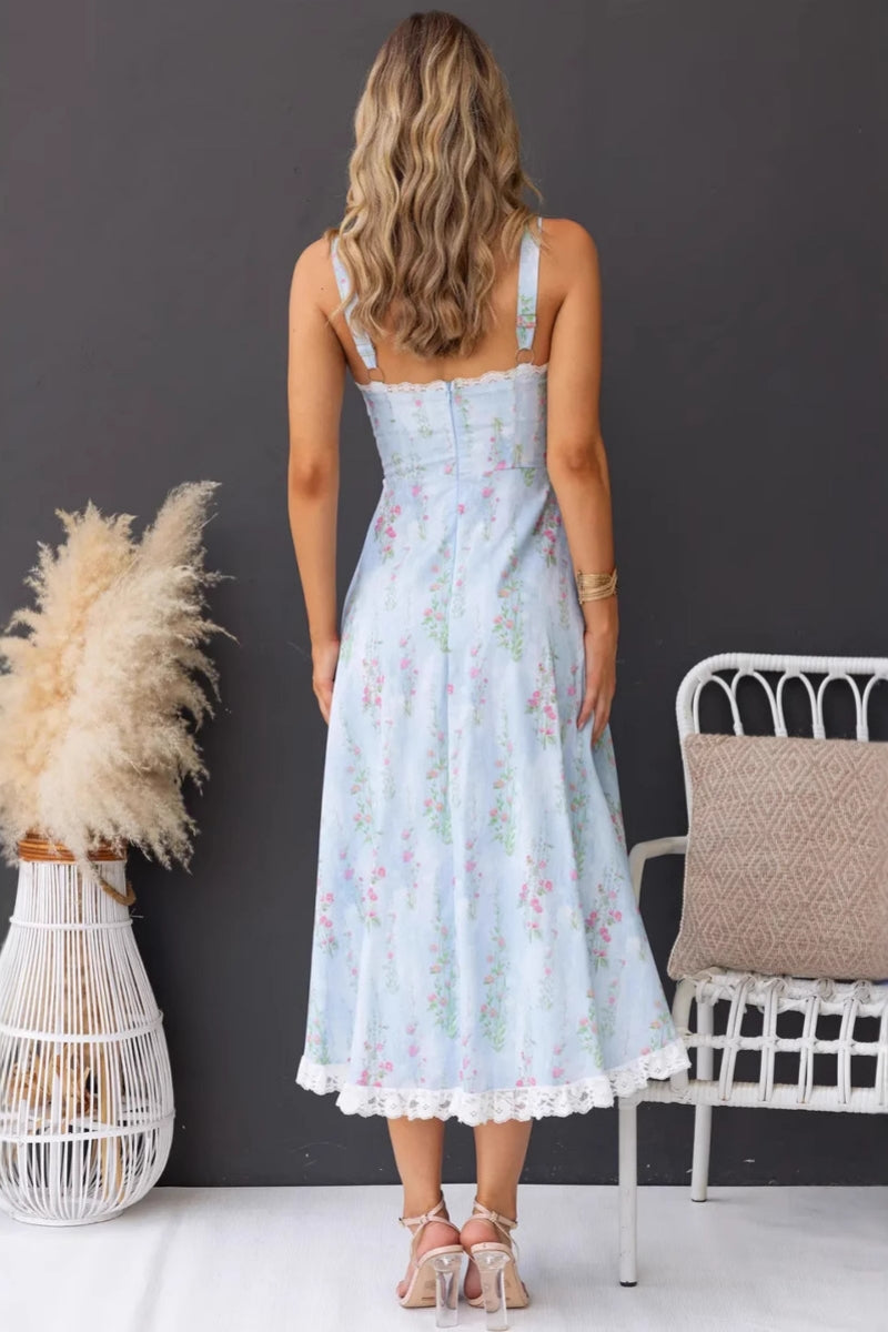 Summer New Sexy Print Slip Dress