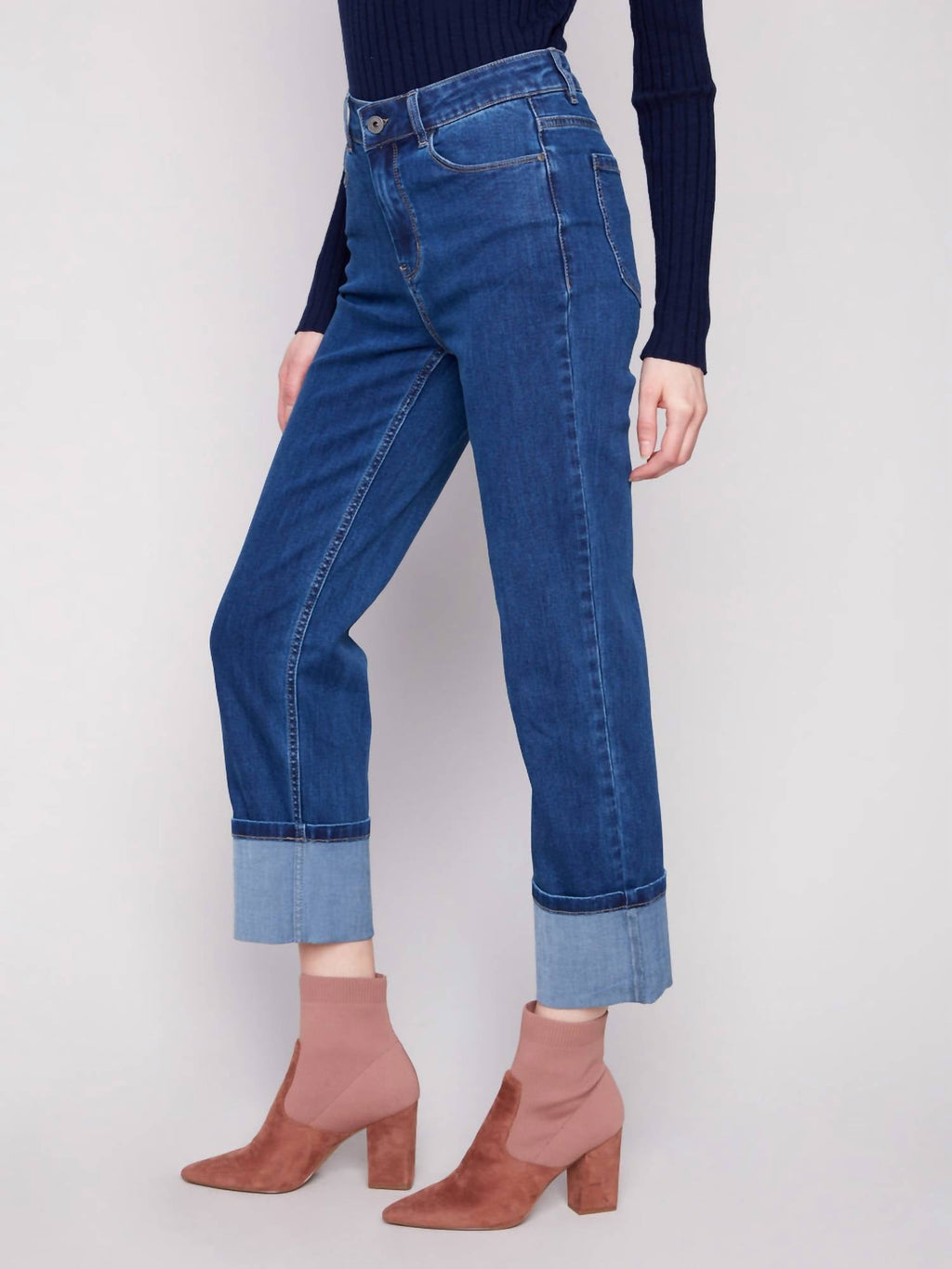 Charlie B - Wide Cuff Straight Leg Jeans
