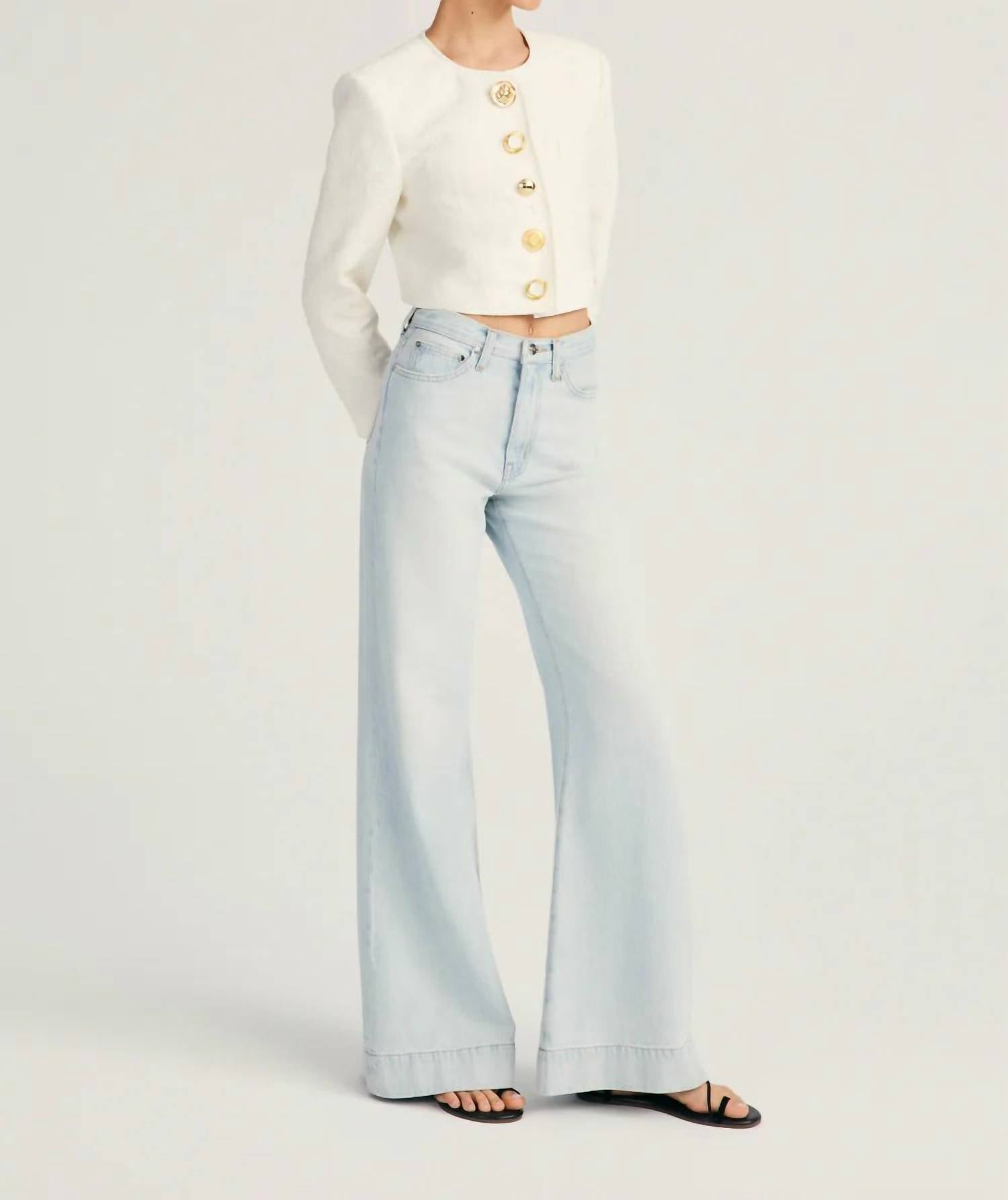 Derek Lam 10 Crosby - Coralie High Rise Wide Leg Jeans