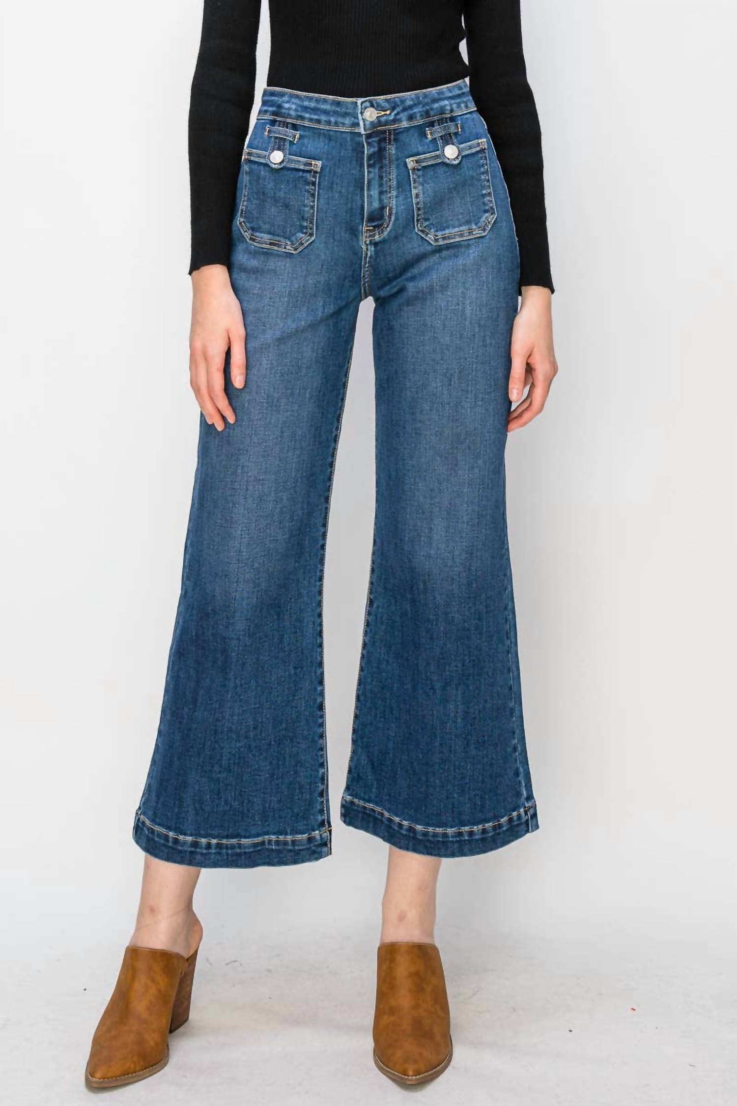 Artemis Vintage - Corlie High Rise Wide Leg Jeans