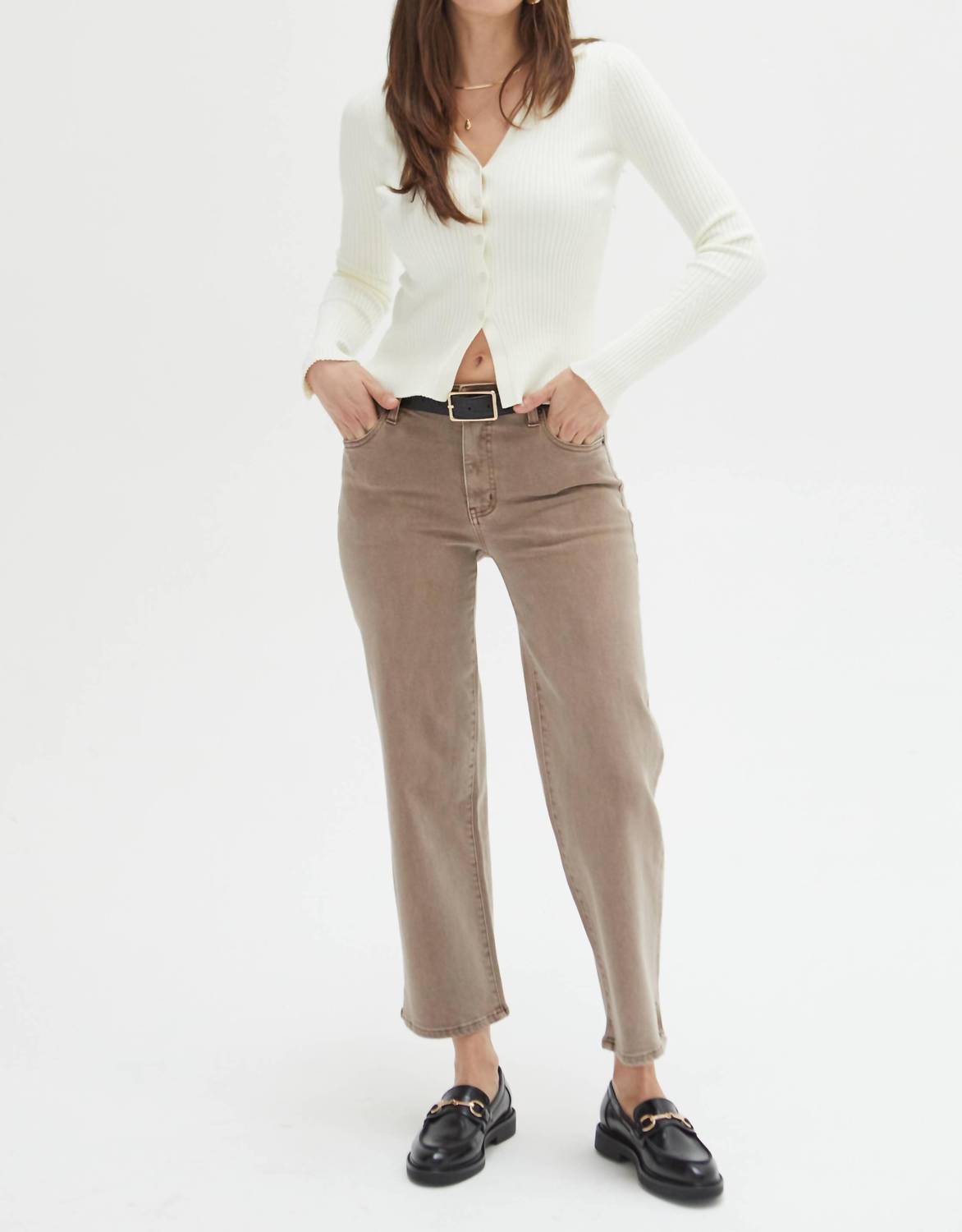 Oliver Logan - Addington Ankle Crop Mid Rise Jean
