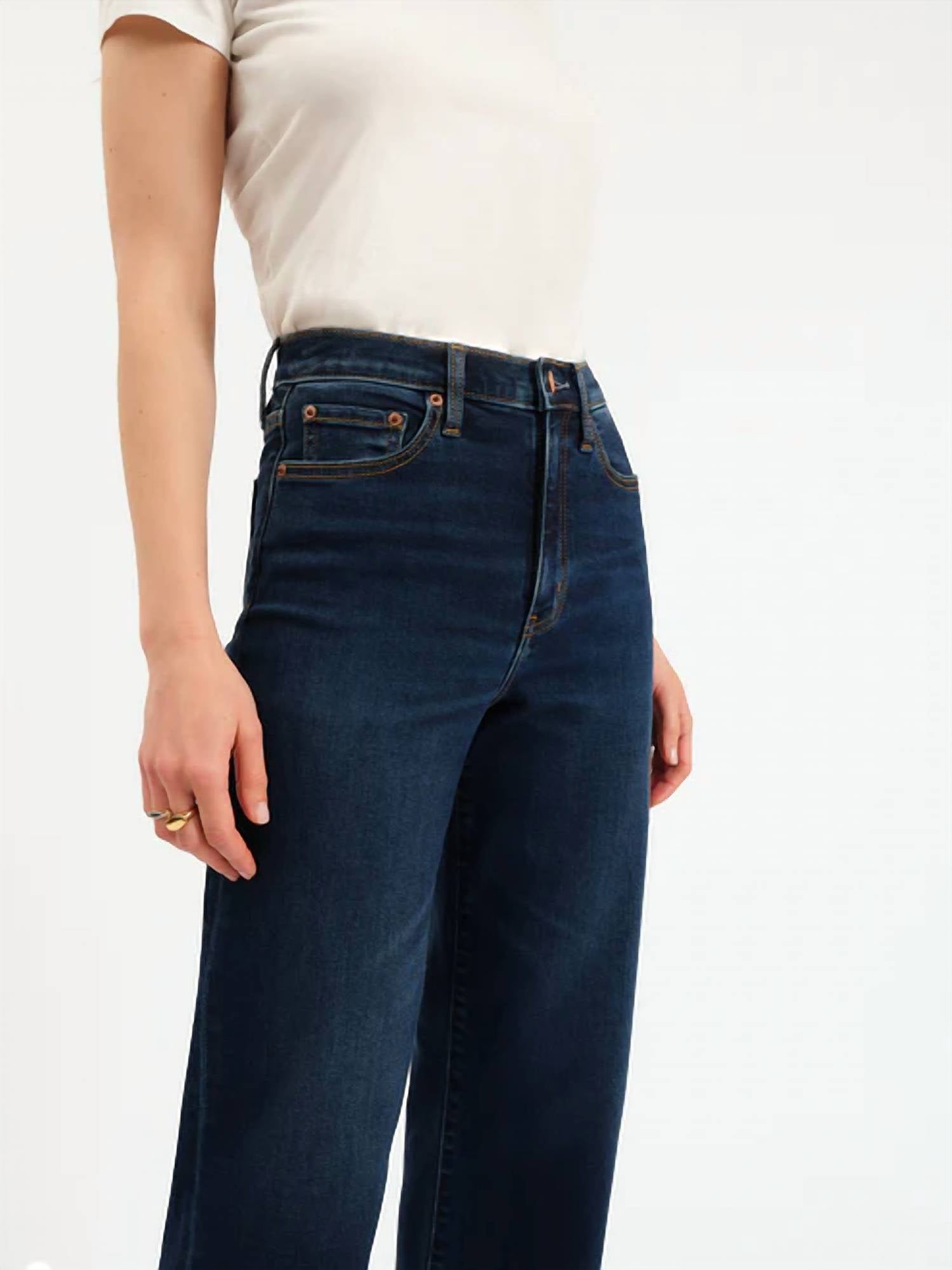 Daze - Pleaser High Rise Wide Ankle Jeans