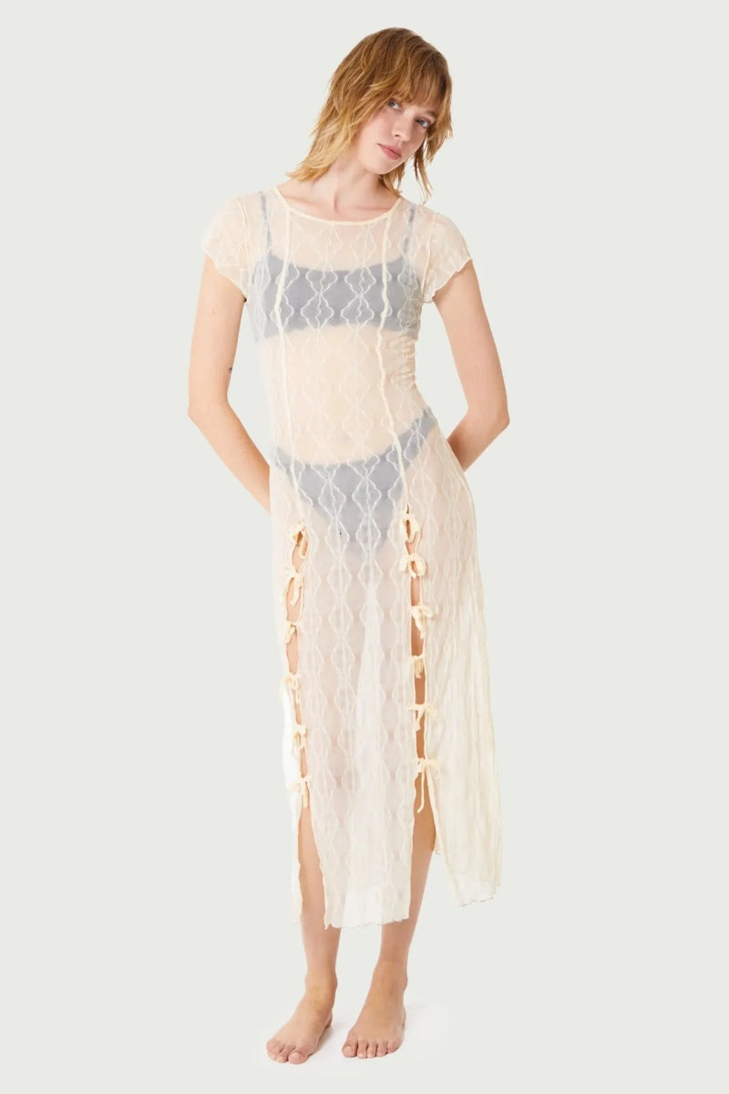 Goth Fairycore Midi Dress for Women