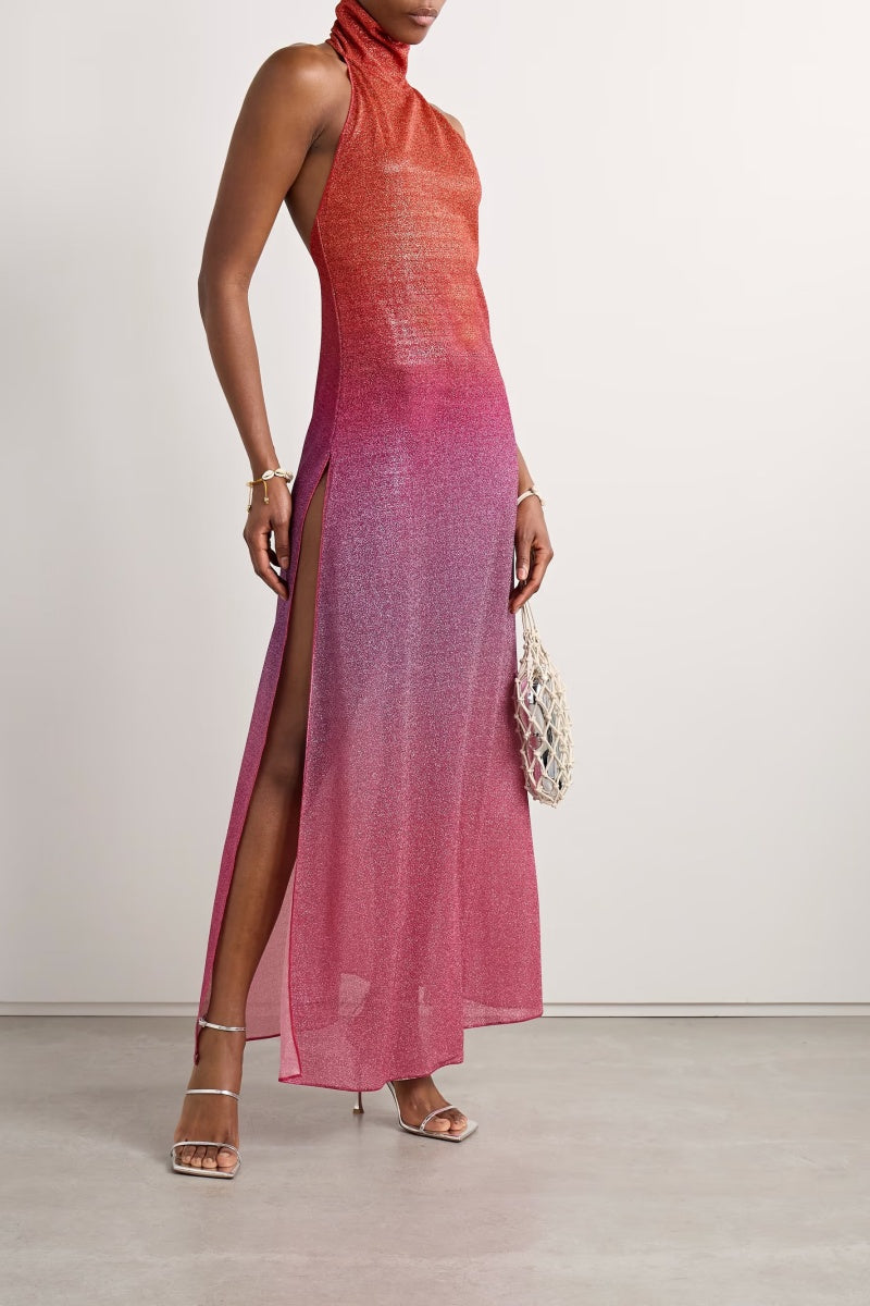 Os¨¦ree Orange Lumi¨¨re  Maxi Dress